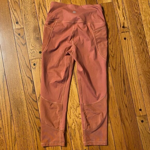 All in Motion smoked‎ Paprika cropped mesh inset leggings - Picture 1 of 6